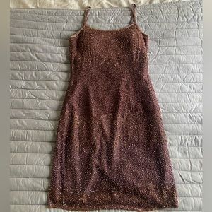 Mes Ami Beaded Cocktail Dress